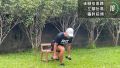 負重後腳跆高蹲-軀幹前傾 × 4